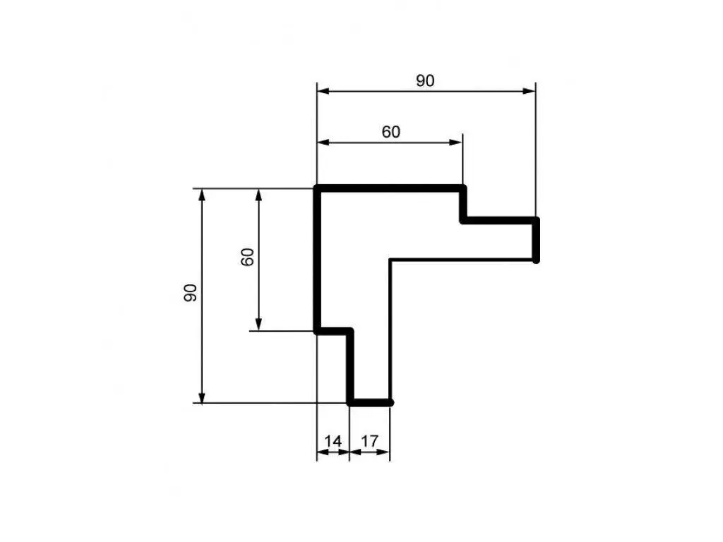 Coltar de exterior pentru Panouri decorative termosisteme din polistiren NS202 - imagine 2