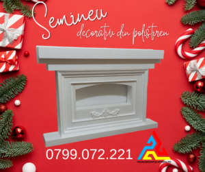 Semineu decorativ din polistiren