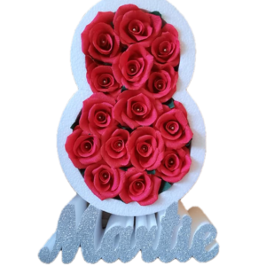 Cadou perfect de 8 Martie: Cutie elegantă din polistiren pentru flori sau bomboane