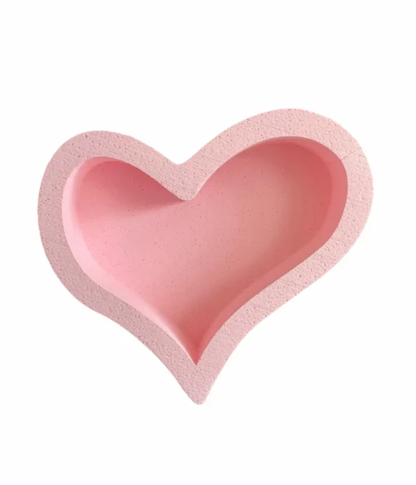 Cutie din polistiren pentru flori sau bomboane forma inima - imagine 2